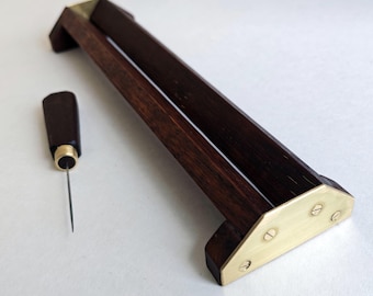 Punching cradle and Awl - Bookbinding tools