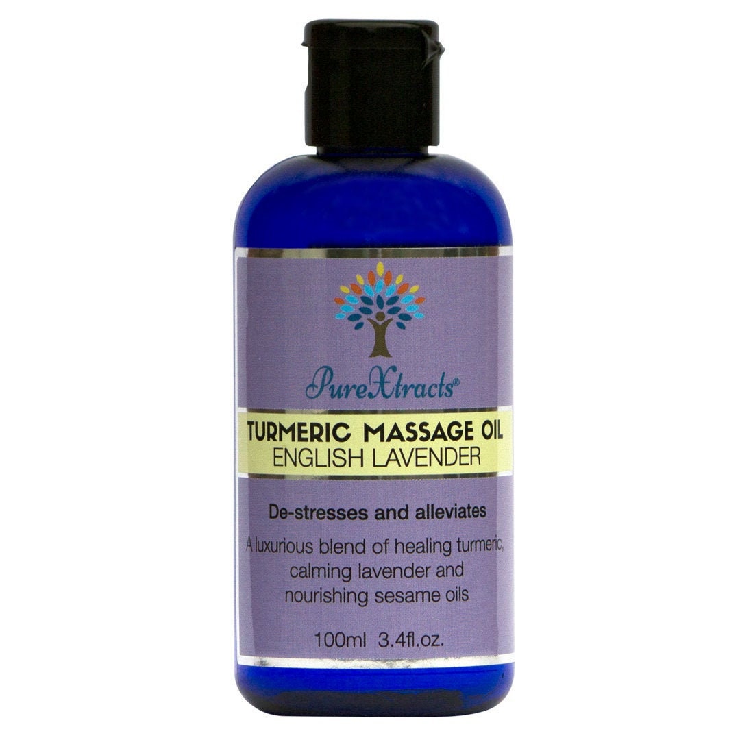 TURMERIC Massage Oil With English Lavender 100 Natural Etsy UK