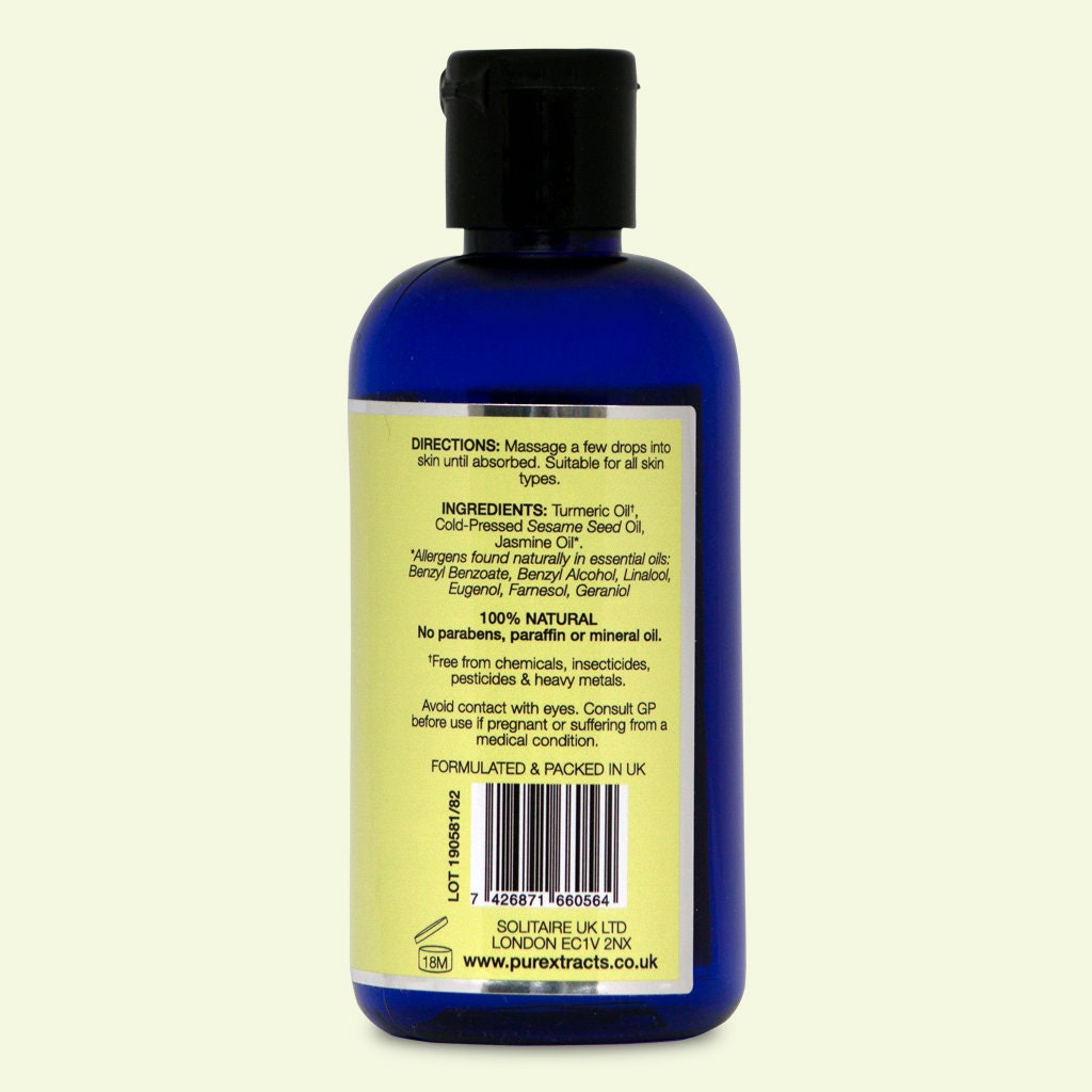 TURMERIC Massage Oil With Jasmine Arthritis Aches & Pains Etsy