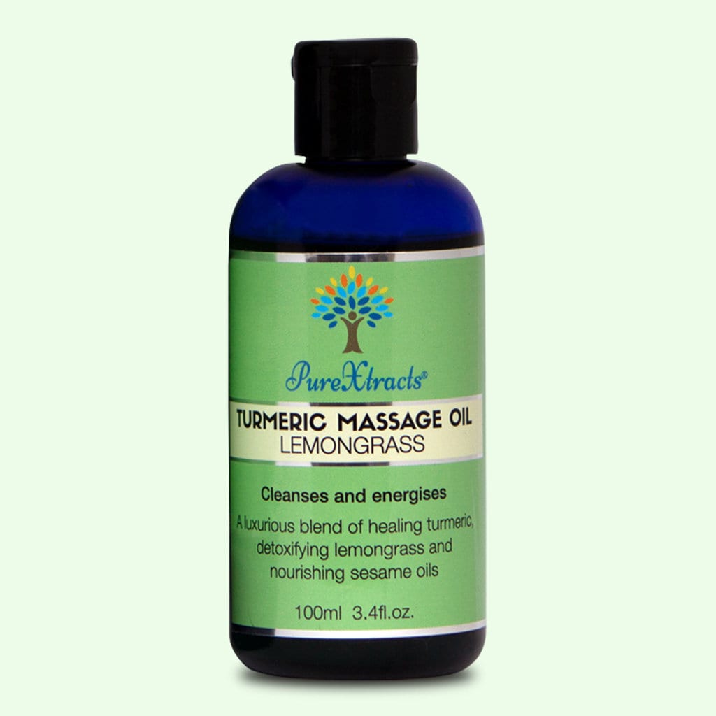 TURMERIC Massage Oil with Lemongrass- 100% Natural
