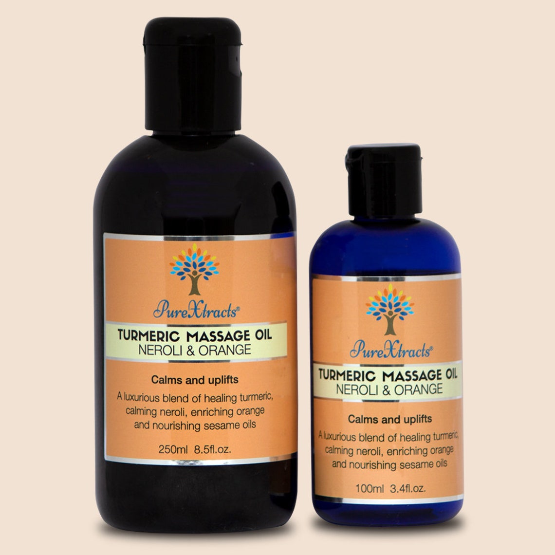 TURMERIC Massage Oil With Neroli & Orange 100 Natural Etsy