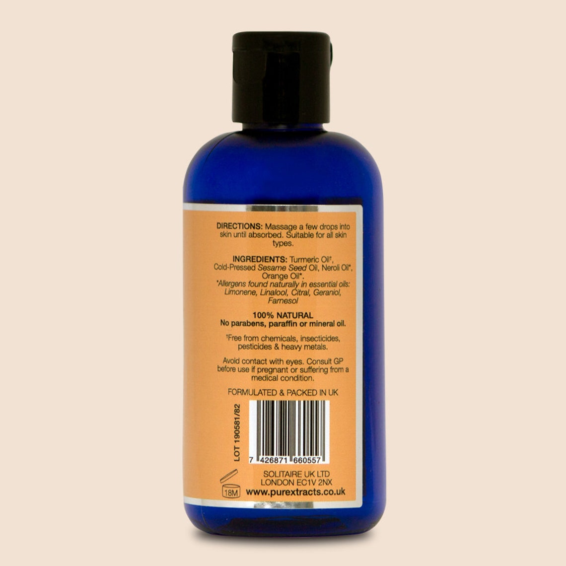 TURMERIC Massage Oil With Neroli & Orange Arthritis Aches Etsy