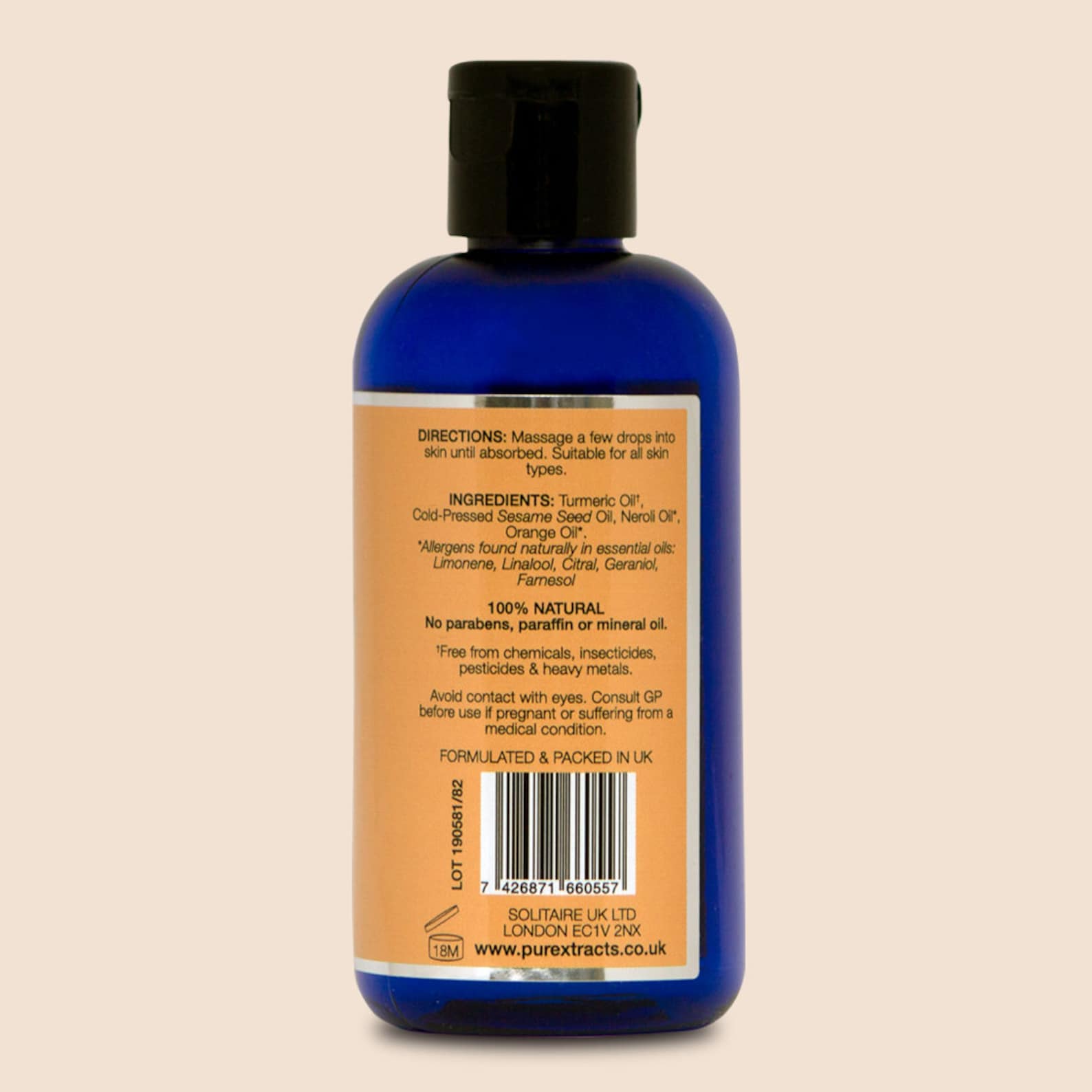TURMERIC Massage Oil With Neroli & Orange Arthritis Aches Etsy