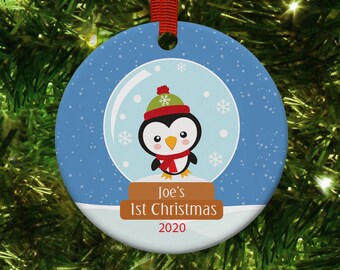 Babys First Christmas ceramic ornament, First Christmas ornament, personalised ceramic ornament, personalised keepsake