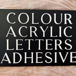 Letras acrílicas, letras acrílicas autoadhesivas, letras acrílicas adhesivas, letreros de boda DIY, letreros DIY, letras acrílicas adhesivas personalizadas