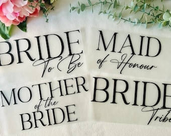 Bride/Bridesmaid/Maid of honor/Mother of the Bride t-shirt transfer, Wedding decal, Heat Transfer, DIY transfer, Iron On