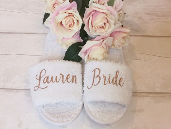 wedding day slippers
