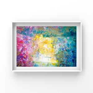 Jewish Art The Western Wall of Light Giclée Print on Canvas Israel painting Judaica Art Modern Jewish image 3