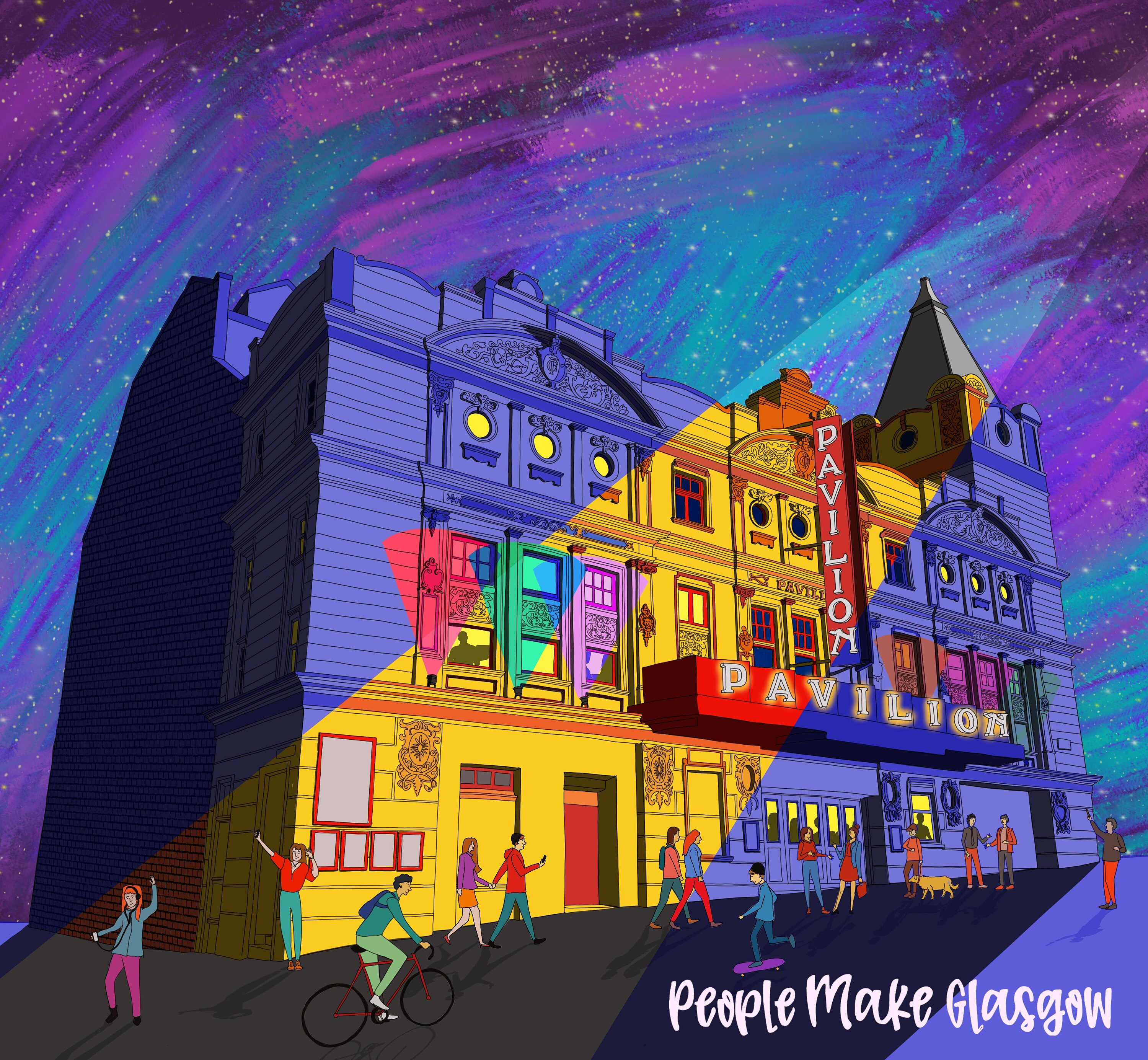 People Make Glasgow giclée print Etsy