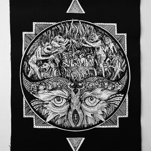 Hellmouth - Screen Printed Backpatch