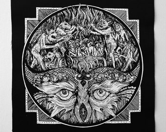 Hellmouth - Screen Printed Backpatch