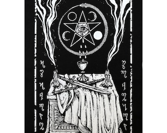 The Magician - screen printed backpatch
