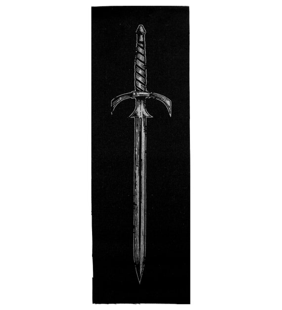 Screen Printed Patch Bastard Sword Etsy Screen Printed Patch Bastard Sword Etsy