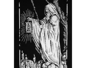 Siebdruck Backpatch - The Hermit - Tarot Patch