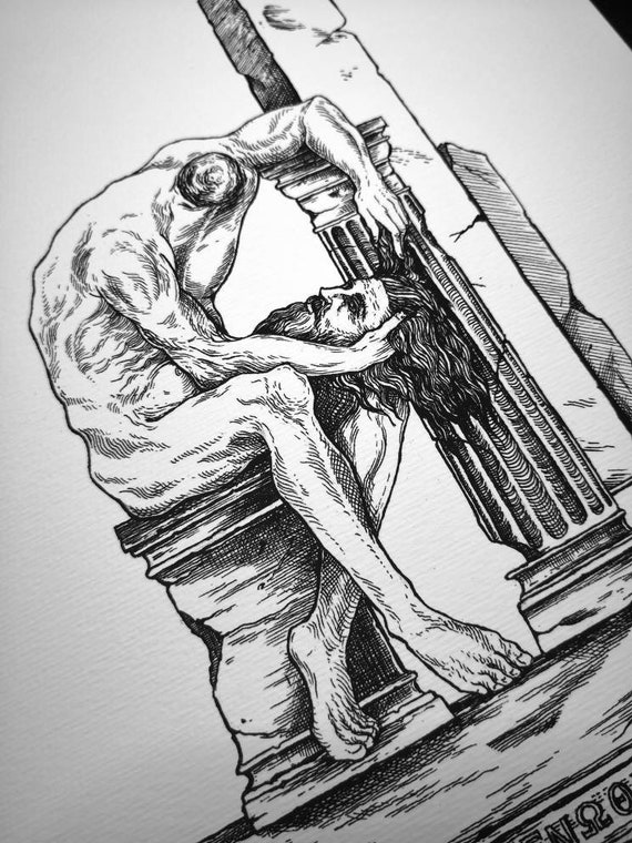 Self-reflection - Art Print - Black and White - Din A4 - Etsy