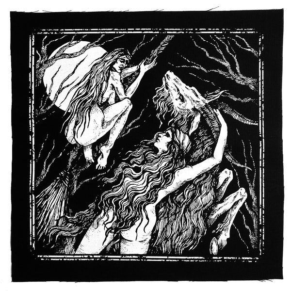 Backpatch serigrafato "Maiden and Crone"