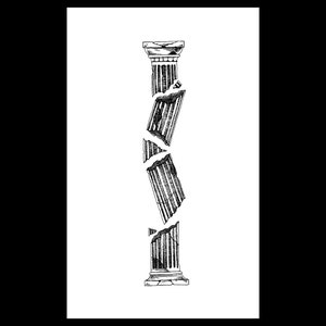 Original ink drawing "Broken Pillar"