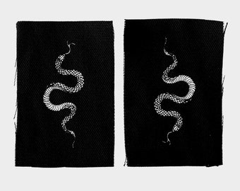 Screen printed patch - Small snake