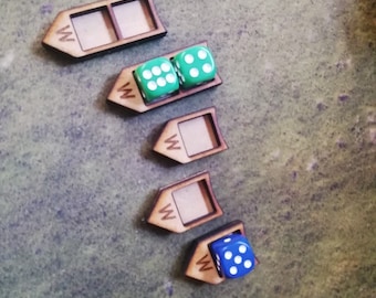 Compact Wargames Wound Markers - Suitable for 12mm Dice