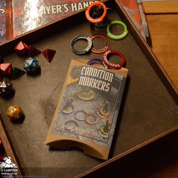 Condition Markers - Class Gift Packs - Dungeons and Dragons Status Rings - D&D Miniatures