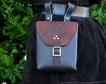 Corym Locko A6 Leather Pouch - Brown
