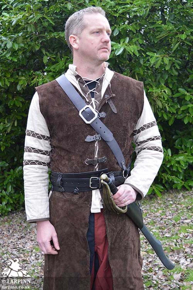 Alexios Baldric Leather Sword Scabbard Larp, Cosplay, Costume image 3