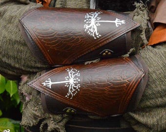 White Tree Bracers - LARP Vambracers - Lord of the Rings Cosplay