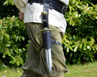 Ulborin LARP Dagger Leg Scabbard - Black