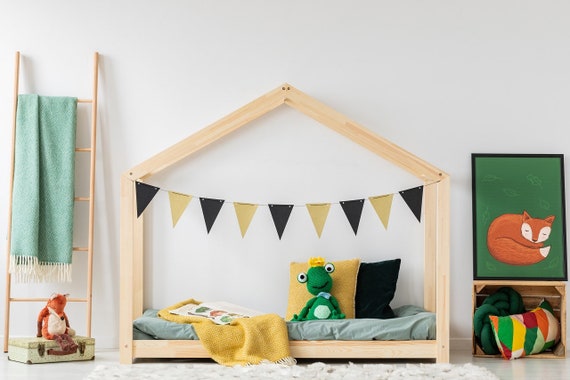 Letto singolo per bambini TALO D7 Naturale o verniciato -  Italia