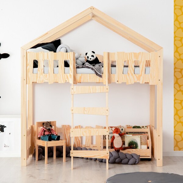 Lit simple sur mezzanine pour enfants - TALO D18