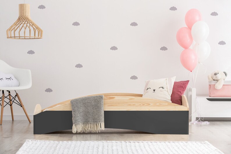 Cama infantil-casa de madera cama para niños Cube 3 90x200