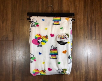 Snoopy Blanket Etsy