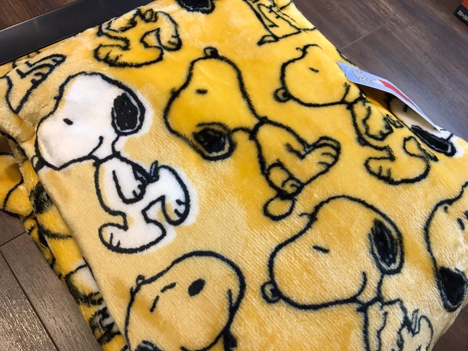 NEW Berkshire Yellow Snoopy Home Throw Etsy