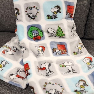 LIMITED EDITION  SNOOPY Christmas Peanuts "X-Mas Boxed" Throw Blanket Collection| Snoopy Blanket| Travel Throw| Christmas Snoopy|