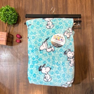 Berkshire Peanuts SNOOPY Blue &quot;Wildflower in my Dream&quot; Collezione di coperte decorative morbide per la casa