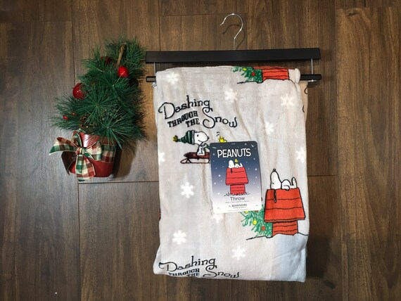 Snoopy christmas throw sale