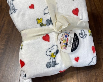 snoopy plush blanket