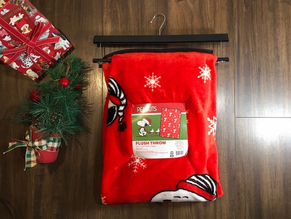 Peanuts Snoopy Soft Christmas Throw Blanket Collection Etsy