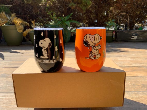Peanuts Snoopy “Halloween Season” Travel Small Tumbler Mug
