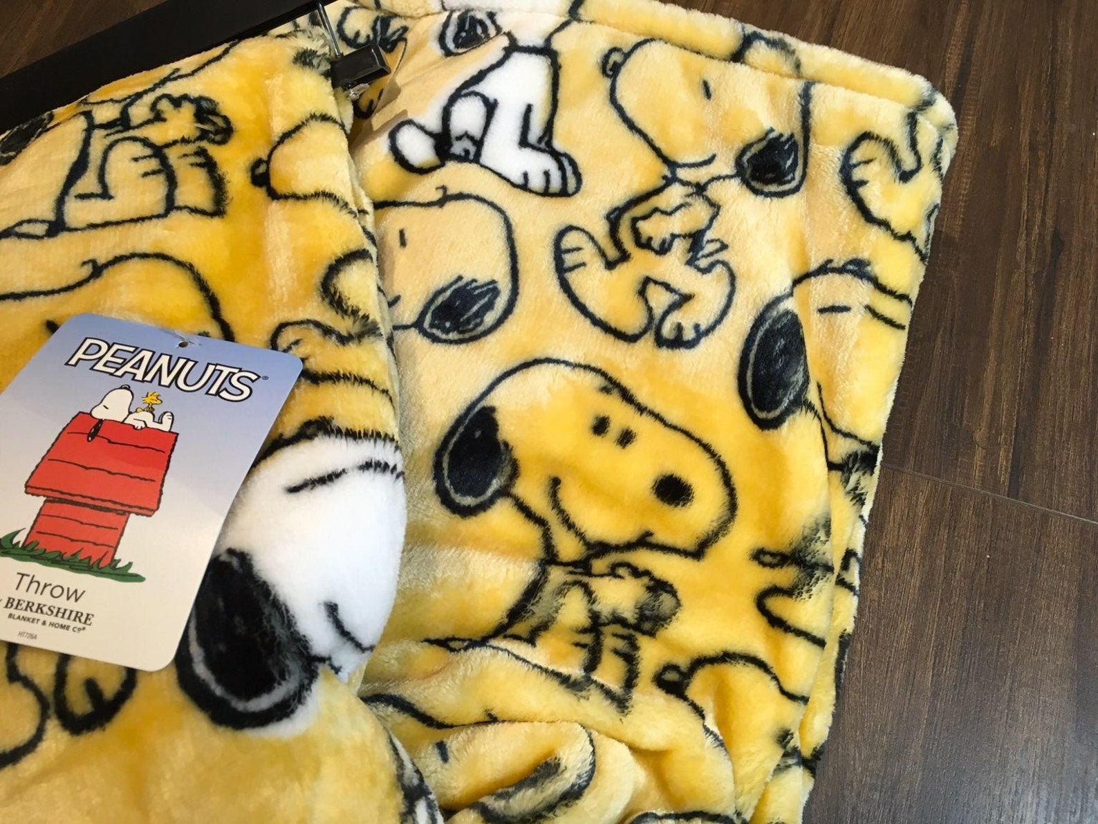 NEW Berkshire Yellow Snoopy Home Throw Etsy