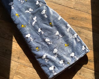 Berkshire Peanuts SNOOPY “Snoopy with Woodstock” Soft Home Decorative Throw Blanket Collection