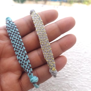 Handmade Woven Jute & Cotton Boho Bracelet - Multicolor Threads