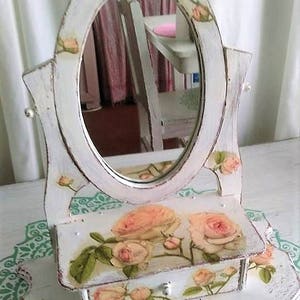 Jewelry box ,mirror makeup organizer,dressing mirror,vintage dressing table, vintage mirror,Makeup box,Makeup organizer,Ring box