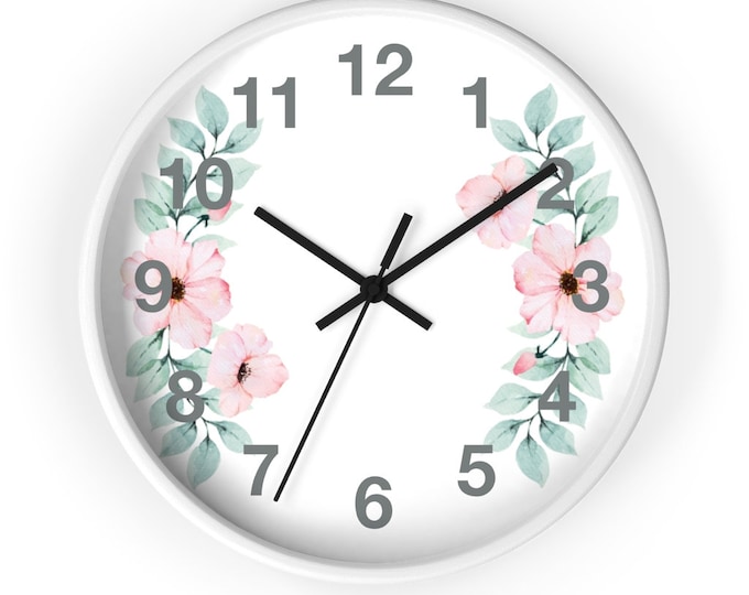 Plumeria Hawaiian Flower Analog Clock Perfect For Mom