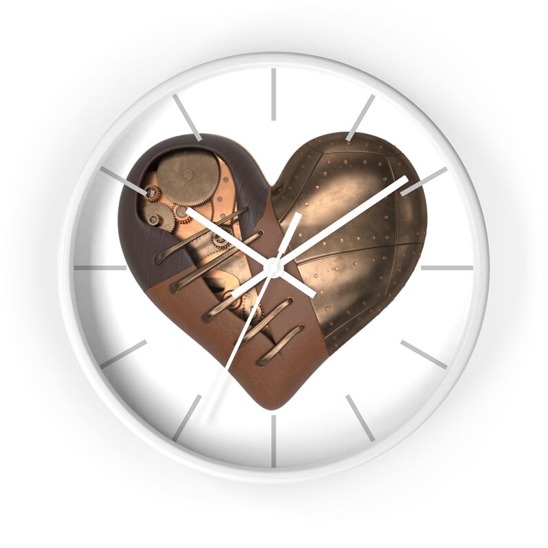 STEAMPUNK HEART CLOCK Wall Clock Mechanical Heart Clock Etsy