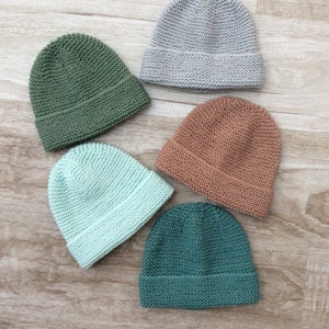 Bonnet bébé point mousse store