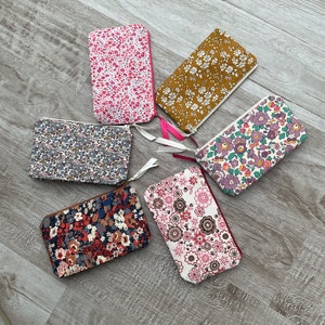 Petite trousse en Liberty, trousse à maquillage, trousse de sac, petite trousse