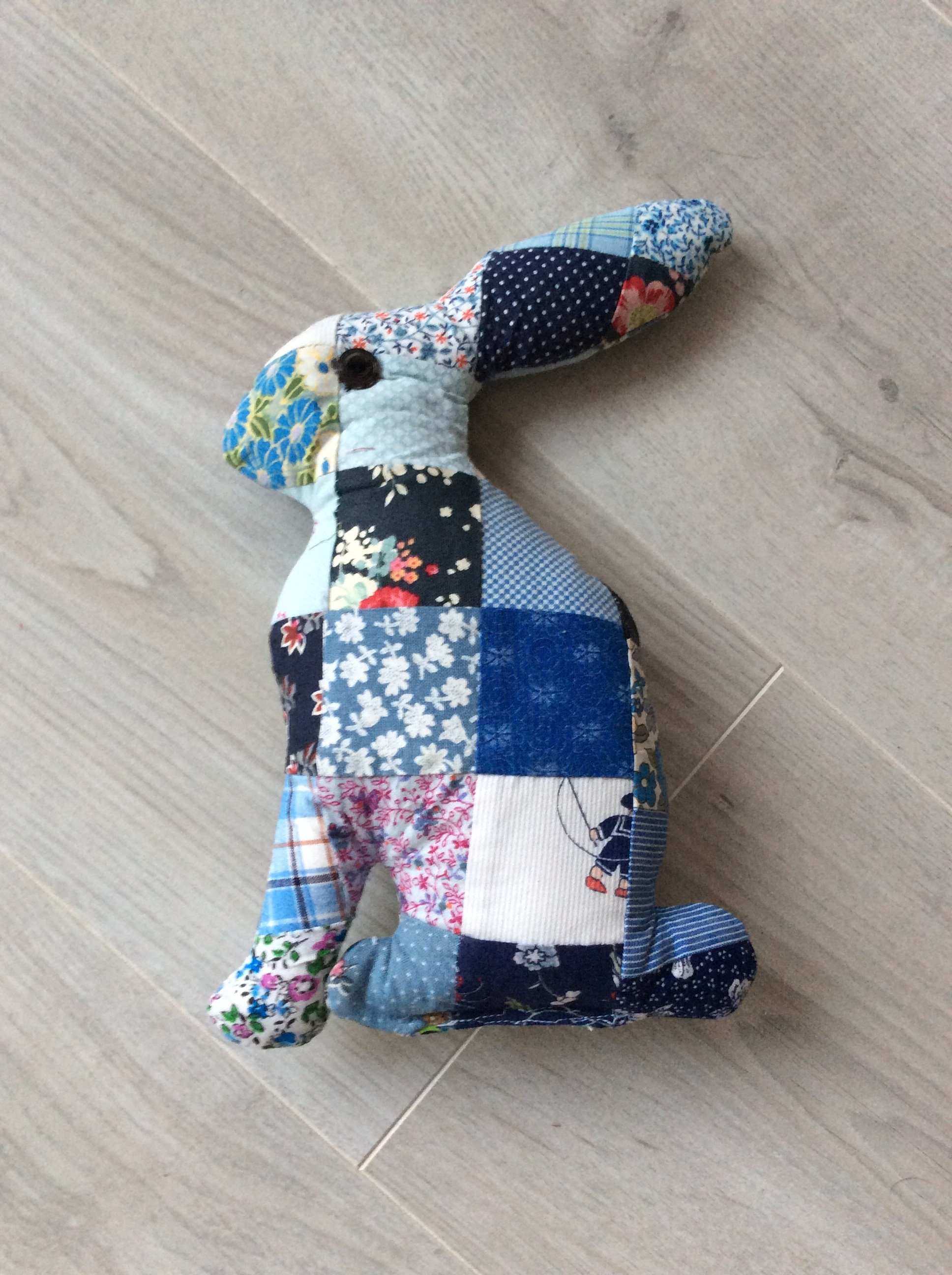 Coussin, Lapin, Coussin Patchwork, Petit Lapin