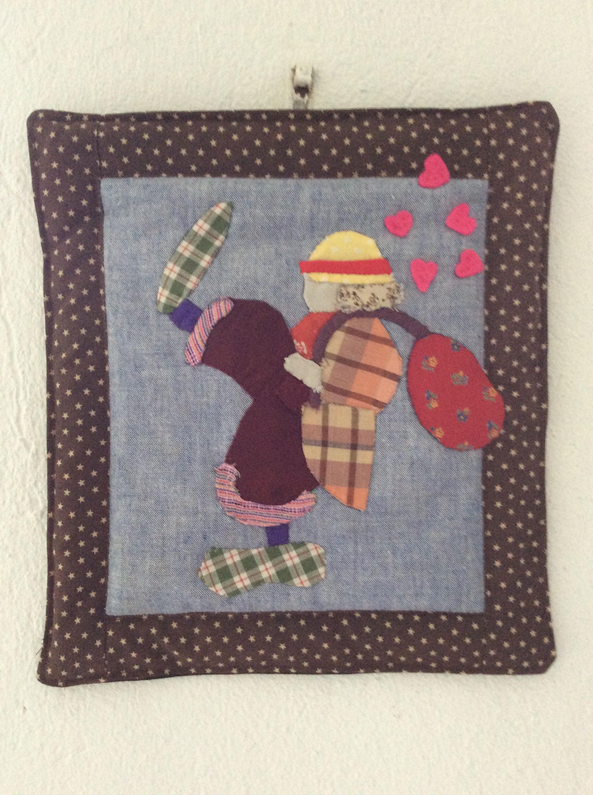 Tableau, Tableau Patchwork, Clown, Patchwork Décoration