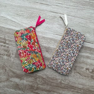 Trousse, trousse scolaire, trousse à crayons, trousse écolier, Liberty, trousse de sac, trousse à maquillage, pochette